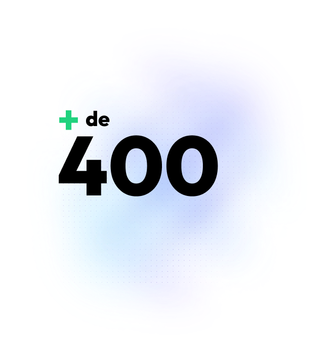 Mais de 400 clientes